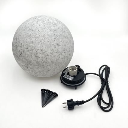 Vonkajšie dekoratívne svietidlo LUMISTONE 1xE27/15W/230V IP65, priemer 28 cm