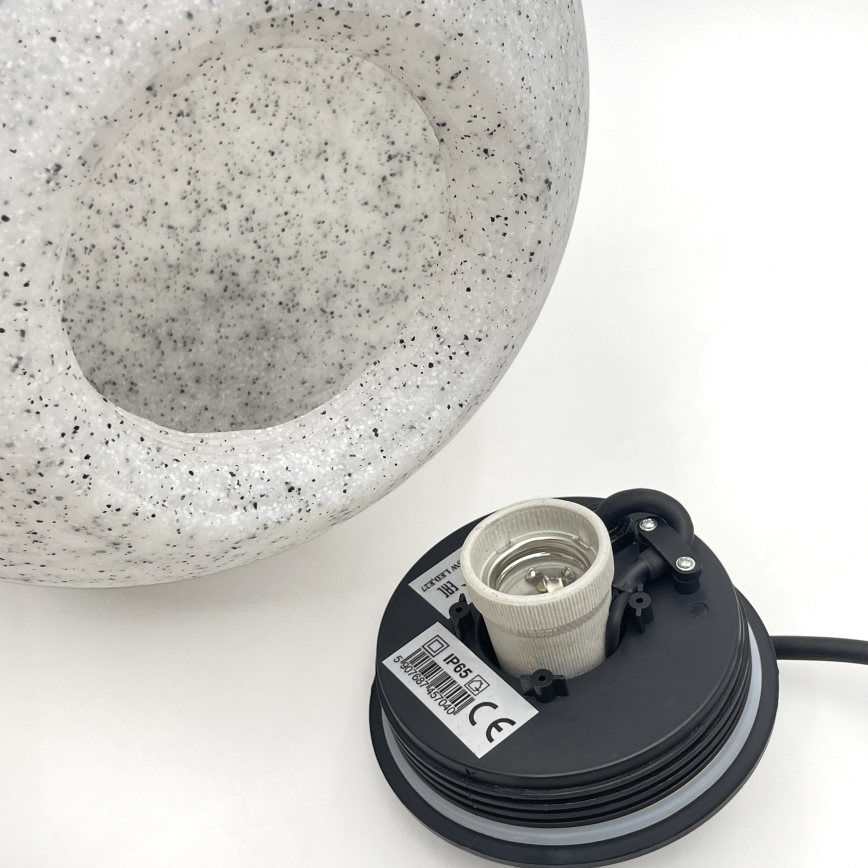 Vonkajšie dekoratívne svietidlo LUMISTONE 1xE27/15W/230V IP65, priemer 28 cm