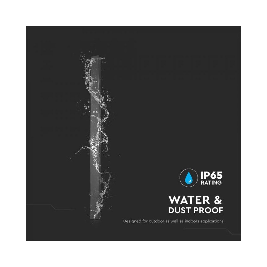 Vonkajšie LED nástenné svietidlo LED/23W/230V 4000K IP65 141 cm čierne