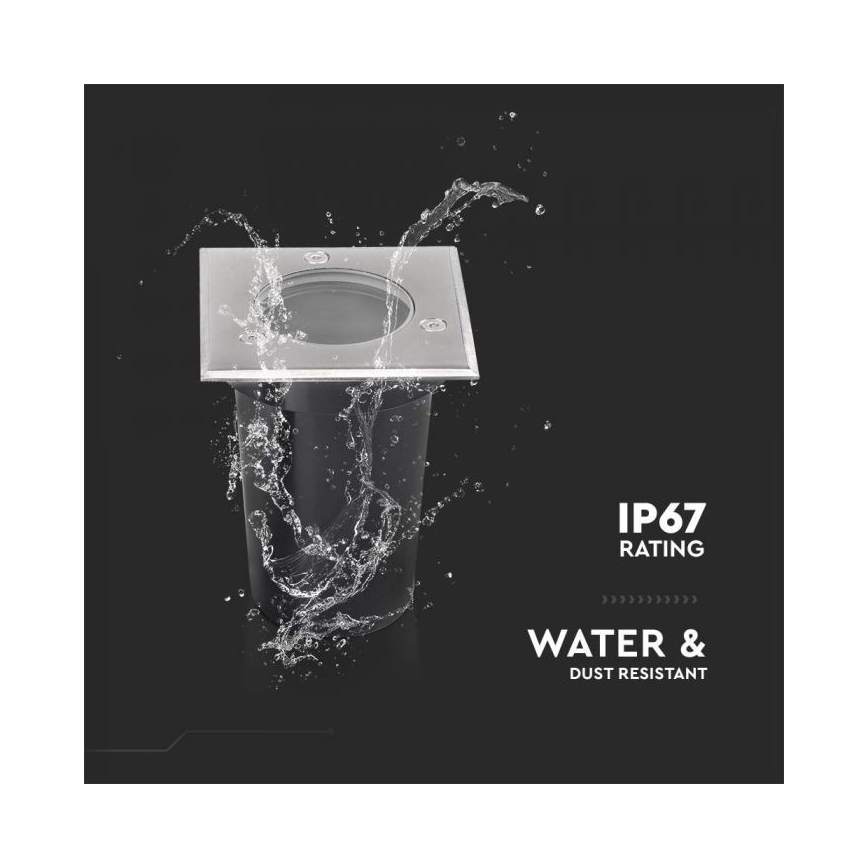 Vonkajšie nájazdové svietidlo 1xGU10/35W/230V IP67