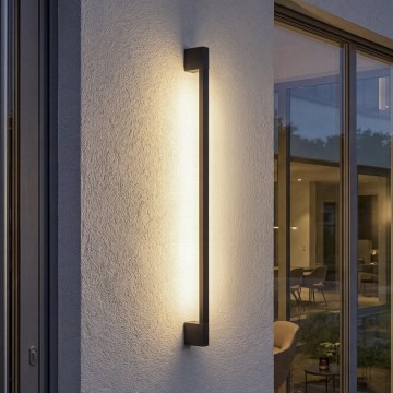 Vonkajšie nástenné LED svietidlo YALTE LED/8,5W/230V 3000/4000/6500K 93 cm IP54 čierna