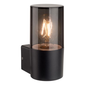 Vonkajšie nástenné svietidlo 1xE27/40W/230V IP44 čierne/dymové