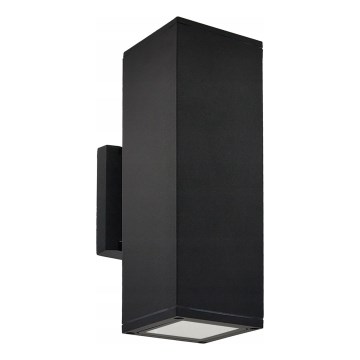 Vonkajšie nástenné svietidlo 2xGU10/35W/230V IP54 čierne