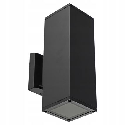 Vonkajšie nástenné svietidlo 2xGU10/35W/230V IP54 čierne