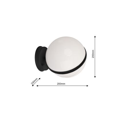Vonkajšie nástenné svietidlo CIRCULO 1xE27/40W/230V IP44