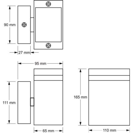 Vonkajšie nástenné svietidlo LITEK 1xGU10/30W/230V IP54 šedá