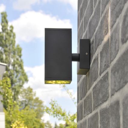 Vonkajšie nástenné svietidlo MORRIS 2xGU10/35W/230V IP54