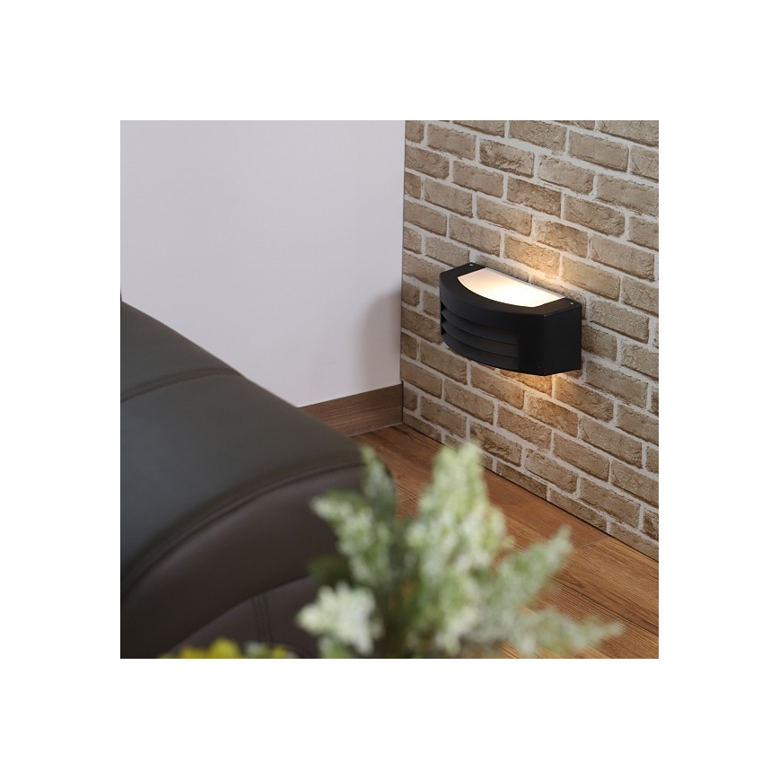 Vonkajšie nástenné svietidlo OLIANA 1xE27/60W/230V IP54 čierna