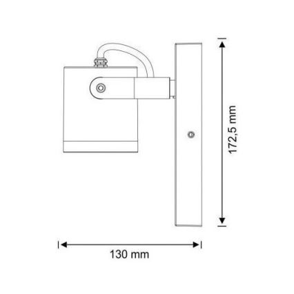 Vonkajšie nástenné svietidlo PINO 1xGU10/10W/230V IP44