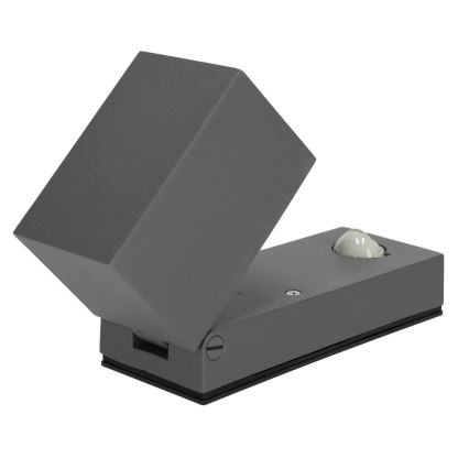Vonkajšie nástenné svietidlo so senzorom QUAZAR 1xGU10/35W/230V IP44 šedá