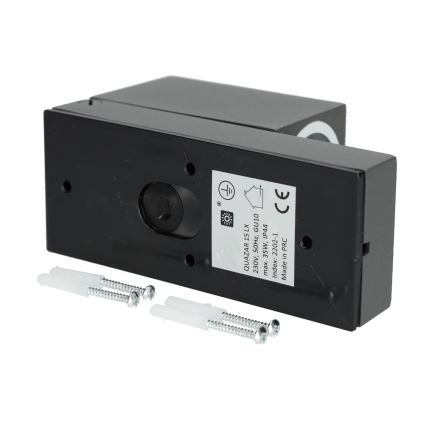 Vonkajšie nástenné svietidlo so senzorom QUAZAR 1xGU10/35W/230V IP44 šedá