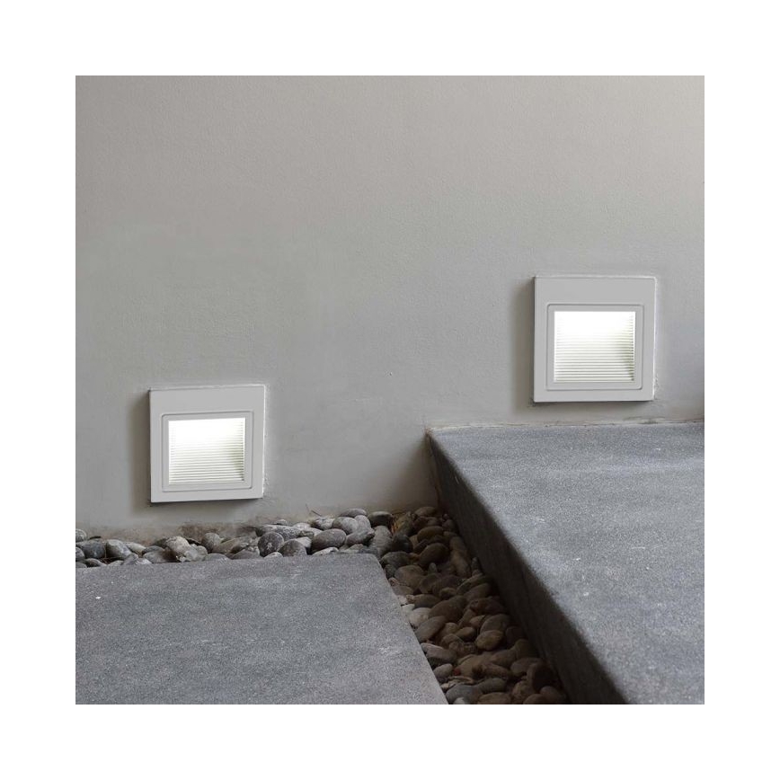 Vonkajšie schodiskové svietidlo LED/5W/230V 3000K IP65 biela