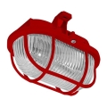 Vonkajšie stropné svietidlo OVAL 1xE27/60W/230V IP44 červená