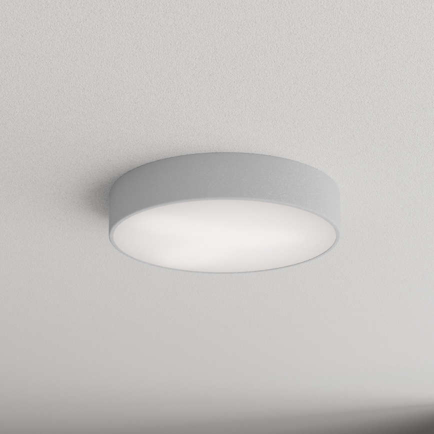 Vonkajšie stropné svietidlo so senzorom CLEO 3xE27/24W/230V pr. 40 cm šedá IP54