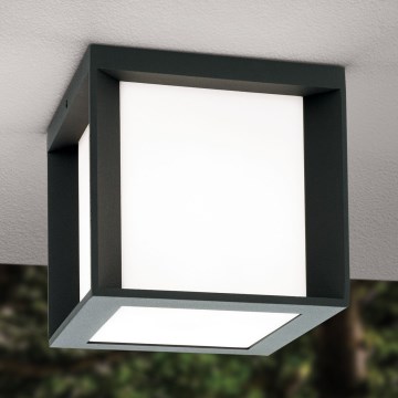 Vonkajšie svietidlo HENRY 1xE27/15W/230V 16x16 cm IP44 antracit