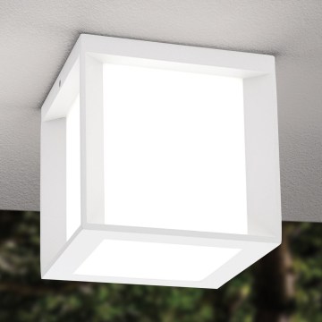 Vonkajšie svietidlo HENRY 1xE27/15W/230V 16x16 cm IP44 biela