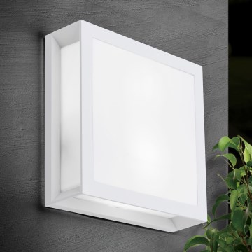Vonkajšie svietidlo HENRY 2xE27/15W/230V 26x26 cm IP44 biele