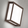 Vonkajšie svietidlo HENRY 2xE27/15W/230V 26x26 cm IP44 hnedé