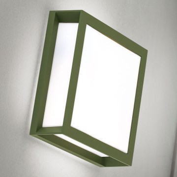Vonkajšie svietidlo HENRY 2xE27/15W/230V 26x26 cm IP44 zelené