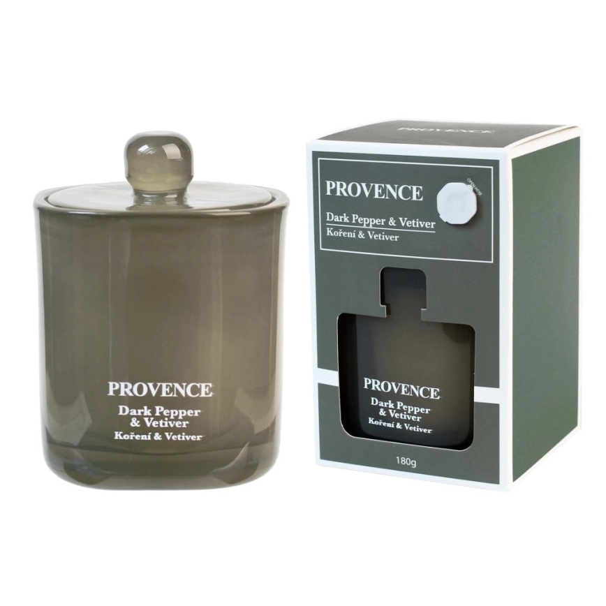 Vonná sviečka DARK PEPPER VETIVER 180g 25 hod.