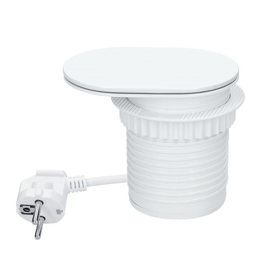 Vstavaná zásuvka s bezdrôtovým nabíjaním 20W 1x zásuvka + USB A+C biela