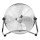 Výkonný stojanový ventilátor 100 W/230 V, priemer 45 cm, lesklý chróm