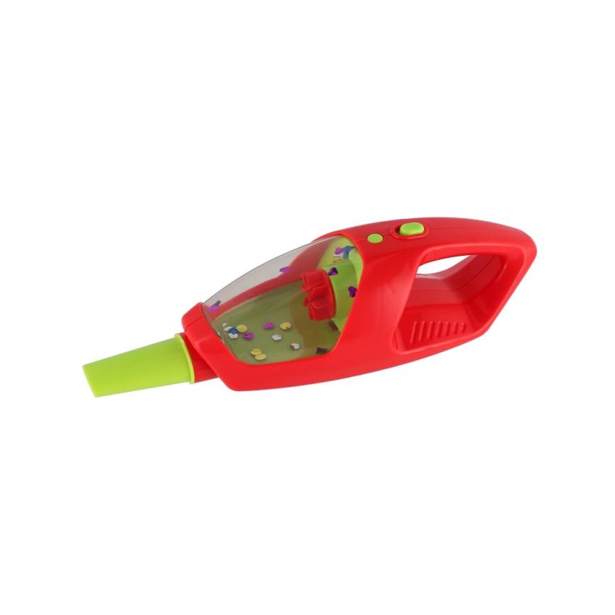 Vysávač 2 v 1 so svetlom a zvukom, napájanie 2× AA