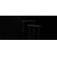 Výškovo nastaviteľný písací stôl LEVANO 140x60 cm čierna