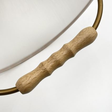 Výsuvný luster RAMONA 1xE27/60W/230V hnedá/biela/dub