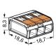 WAGO 221-413 -  Spojovacia svorka COMPACT 3x4 450V oranžová