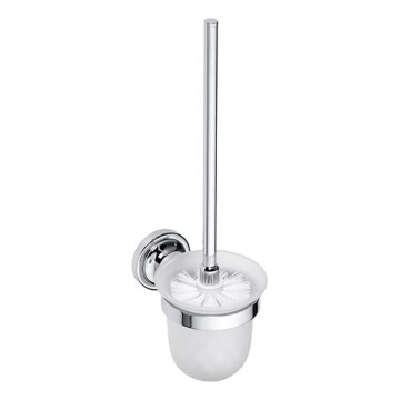 WC štetka 11x37,5 cm strieborná/biela