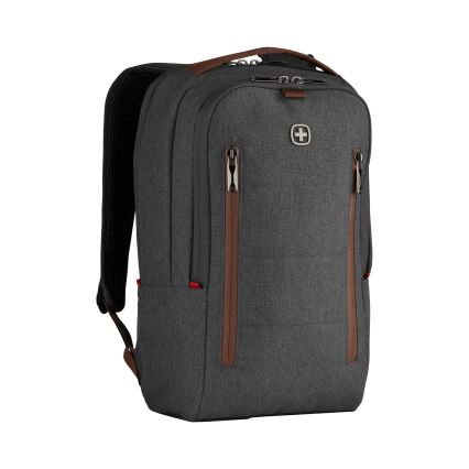 Wenger - Batoh na notebook 15 l 16" s vreckom na tablet 12" + crossbody taška City Upgrade 2v1 šedá