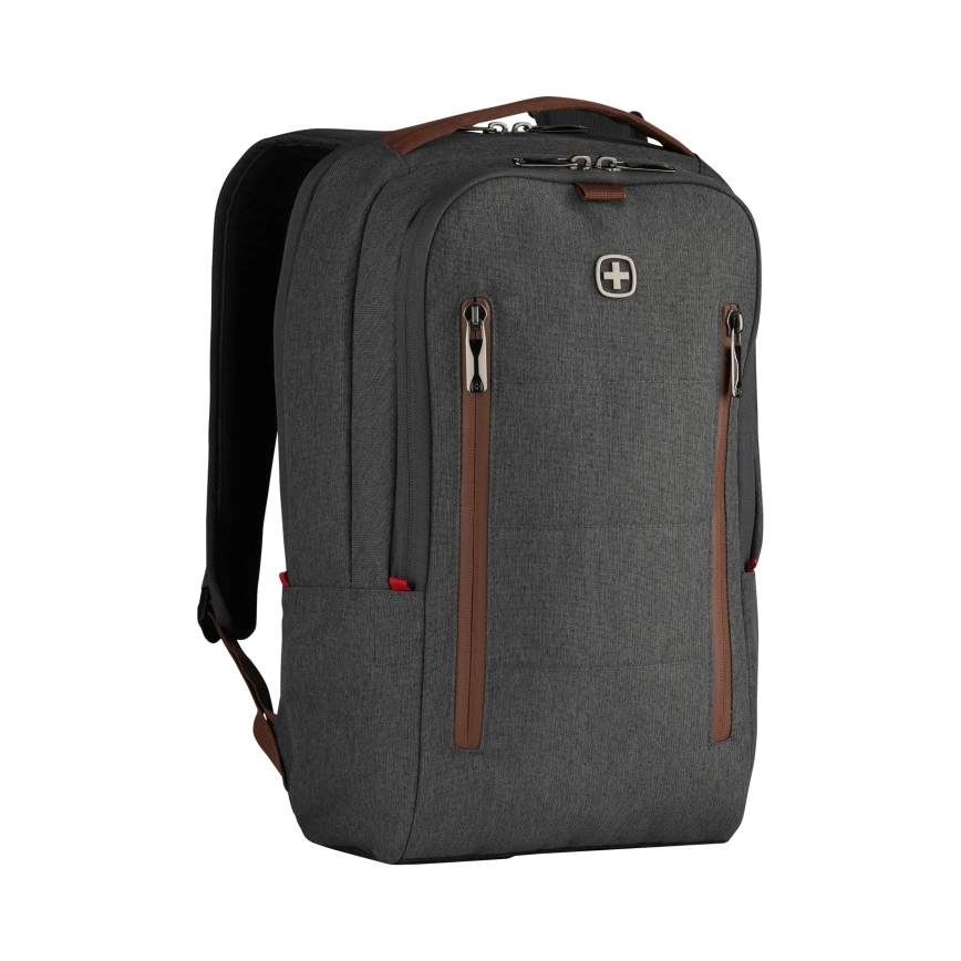 Wenger - Batoh na notebook 15 l 16" s vreckom na tablet 12" + crossbody taška City Upgrade 2v1 šedá