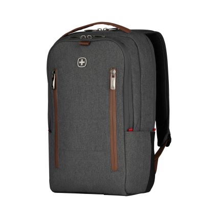 Wenger - Batoh na notebook 15 l 16" s vreckom na tablet 12" + crossbody taška City Upgrade 2v1 šedá