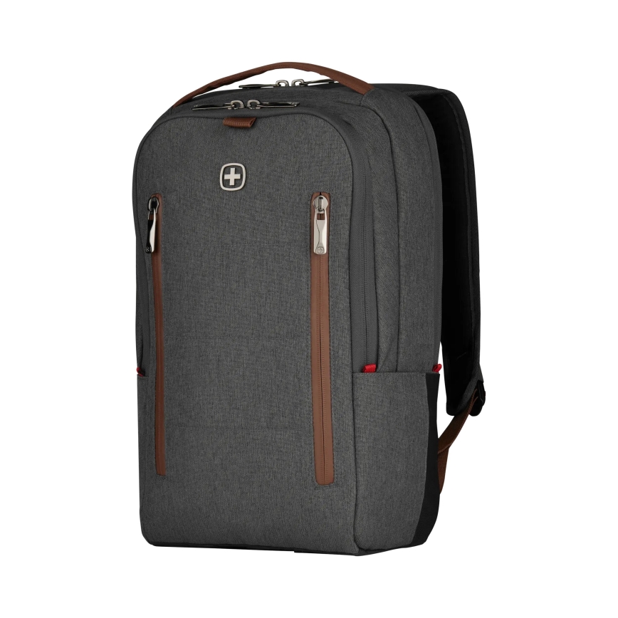 Wenger - Batoh na notebook 15 l 16" s vreckom na tablet 12" + crossbody taška City Upgrade 2v1 šedá