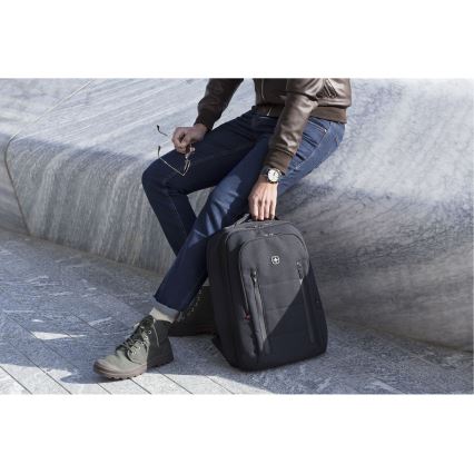 Wenger - Batoh na notebook 16 l 16" s vreckom na tablet 12" City Traveler čierna