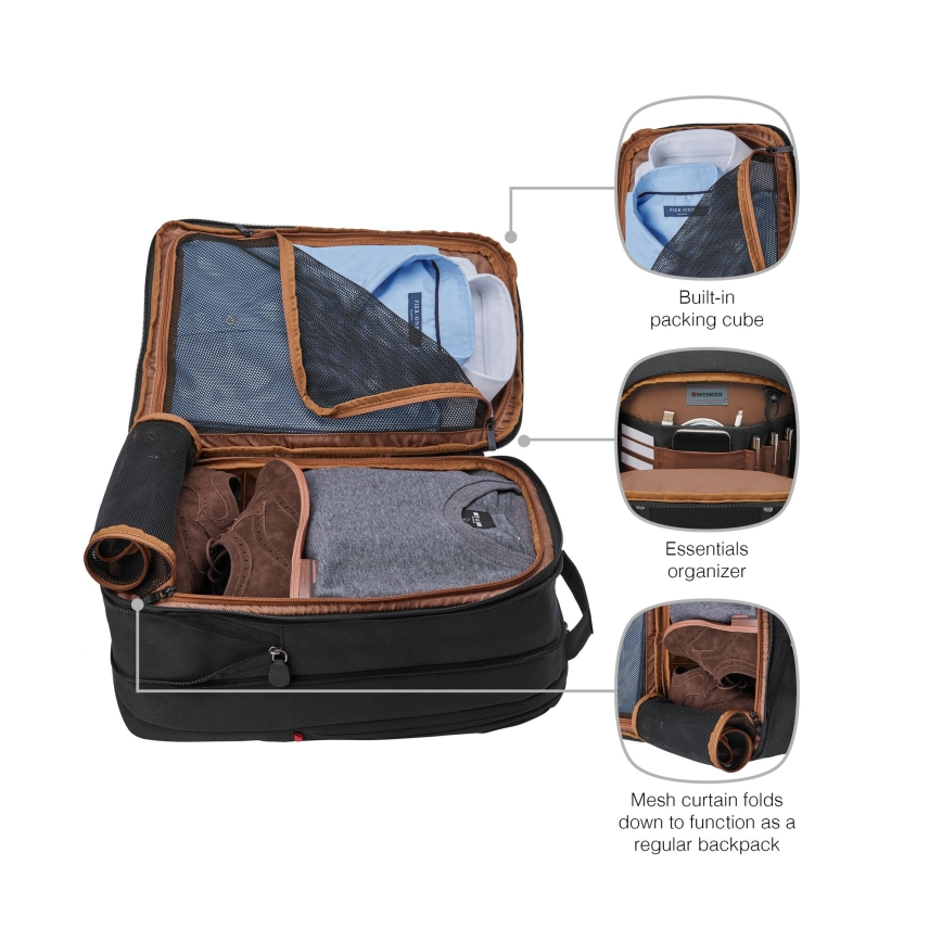 Wenger - Batoh na notebook 16 l 16" s vreckom na tablet 12" City Traveler čierna