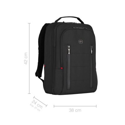 Wenger - Batoh na notebook 16 l 16" s vreckom na tablet 12" City Traveler čierna