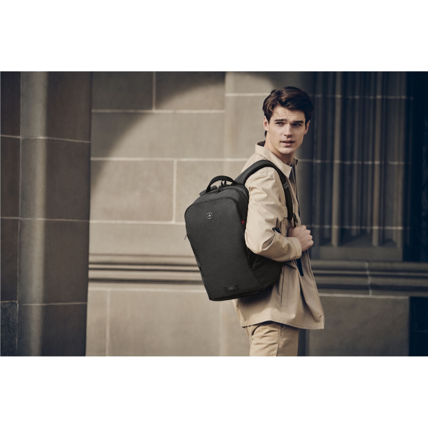 Wenger - Batoh na notebook 21 l 16" s vreckom na tablet 10" MX Light čierna