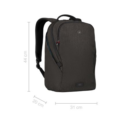 Wenger - Batoh na notebook 21 l 16" s vreckom na tablet 10" MX Light čierna
