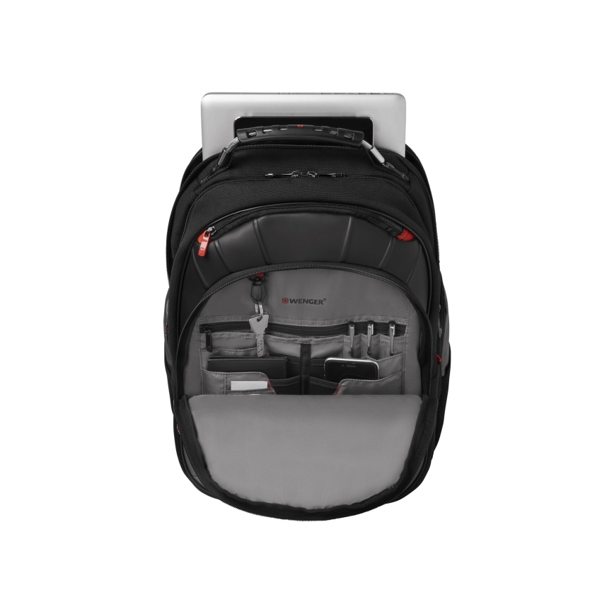 Wenger - Batoh na notebook 25 l 17" s vreckom na tablet 12" Pegasus čierna/šedá