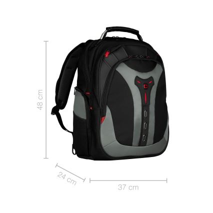 Wenger - Batoh na notebook 25 l 17" s vreckom na tablet 12" Pegasus čierna/šedá
