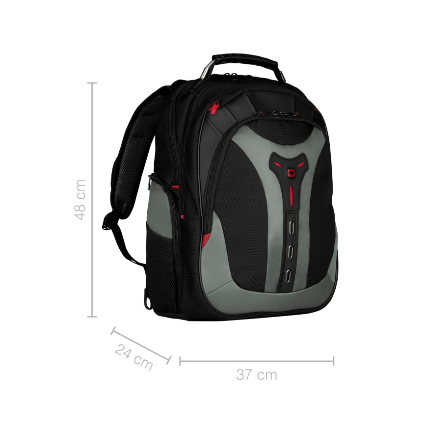 Wenger - Batoh na notebook 25 l 17" s vreckom na tablet 12" Pegasus čierna/šedá