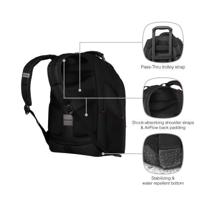 Wenger - Batoh na notebook 26 l 17" s vreckom na tablet 10" Ibex Ballistic Deluxe