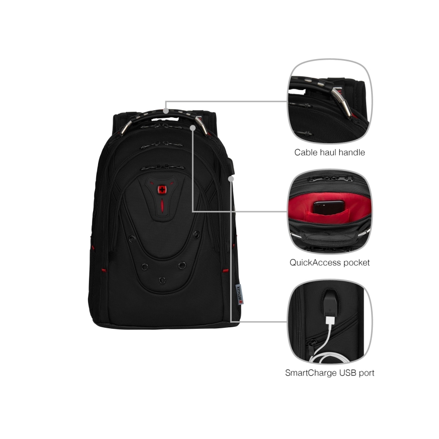 Wenger - Batoh na notebook 26 l 17" s vreckom na tablet 10" Ibex Ballistic Deluxe