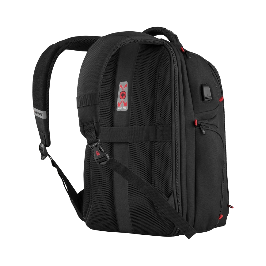 Wenger - Batoh na notebook 29 l 17,3'' s vreckom na tablet 12" Player One čierna