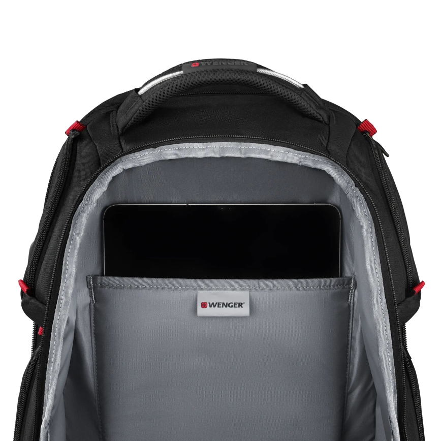 Wenger - Batoh na notebook 29 l 17,3'' s vreckom na tablet 12" Player One čierna