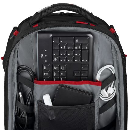Wenger - Batoh na notebook 29 l 17,3'' s vreckom na tablet 12" Player One čierna