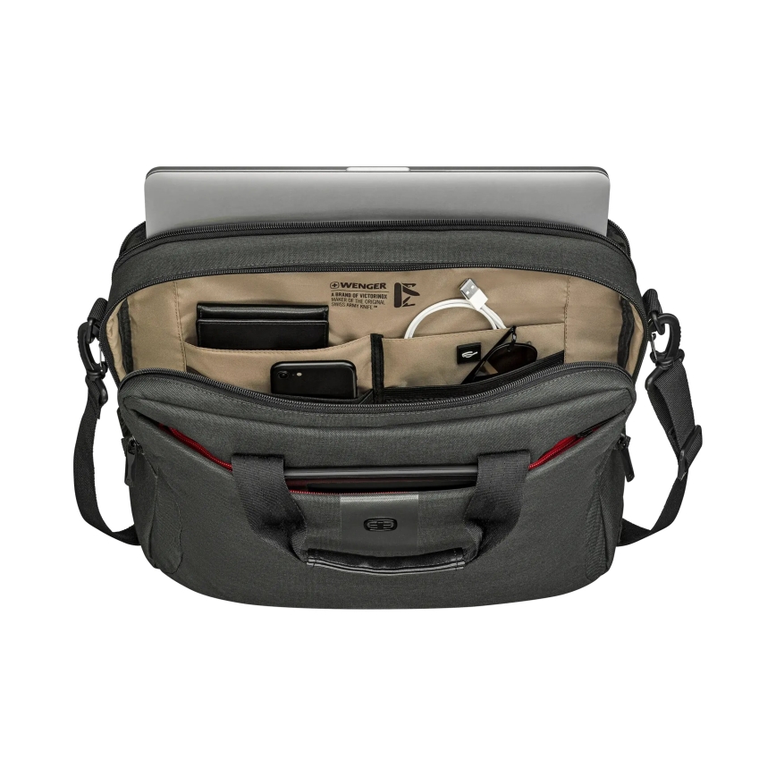 Wenger - Brašňa na notebook 15 l 16" s vreckom na tablet 10" MX ECO Brief šedá