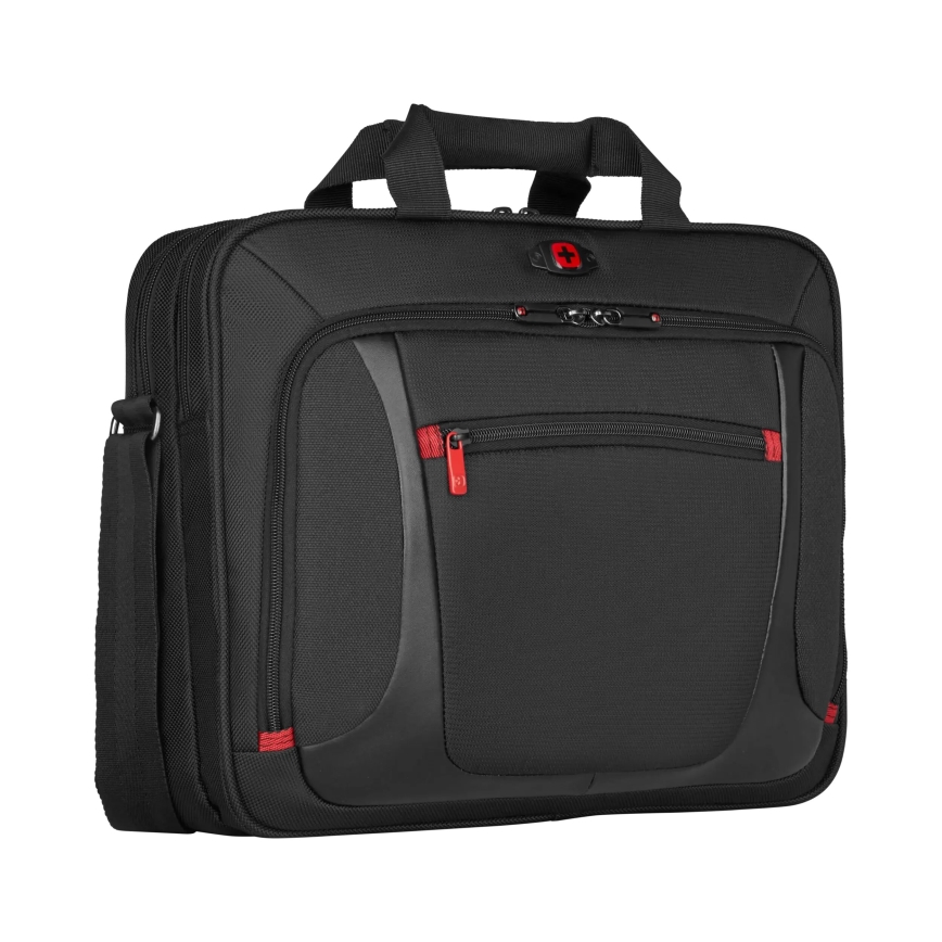 Wenger - Brašňa na notebook 9 l 16" s vreckom na tablet 10" Sensor čierna
